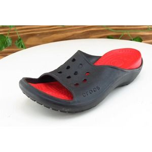 Crocs Toddler Boys 12-13 Medium Red Slide Synthetic‎